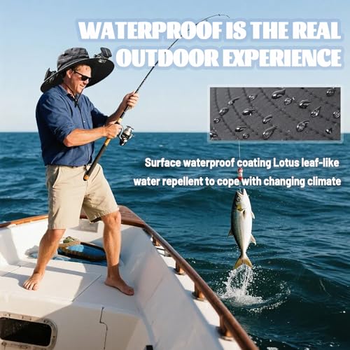 Accustomas Wide Brim Solar Fan Hat for Outdoor Fishing and Beach, UPF 50+, Built-in Fan
| Accustomas Solar Fan Hat, Wid