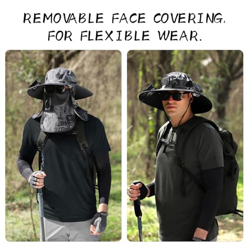 Wide Brim Sun Hat with Solar Fan - Outdoor Hat for Fishing Enthusiasts
| Wide Brim Sun Hat with Solar Fan - Hiking Hat