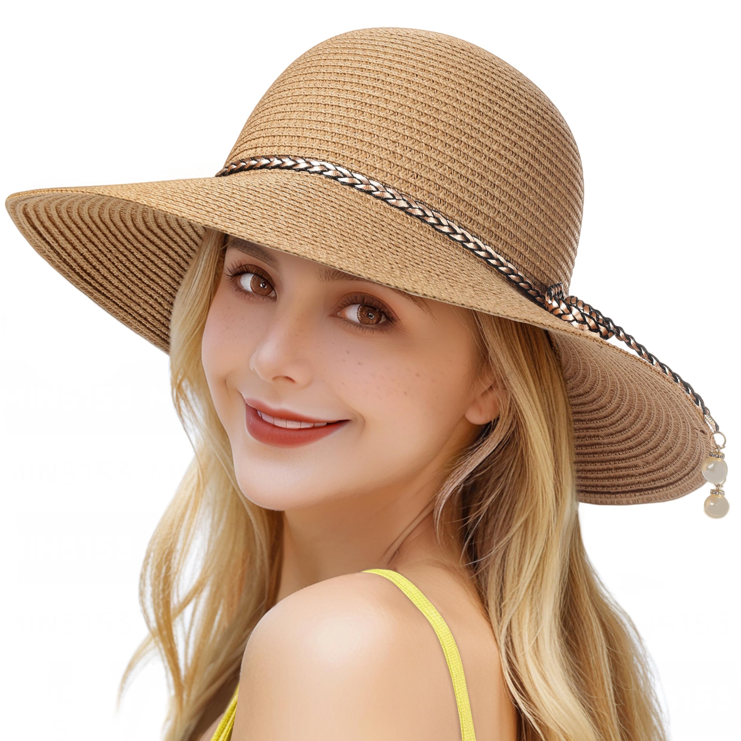 Trifabricy UV Protection UPF 50+ Sun Hats for Women - Ideal for Beach and Pool
| Trifabricy Wide Brim Sun Straw Hat for